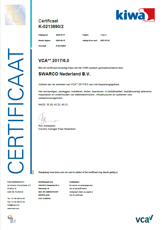 Certificaat K-0213690 - VCA